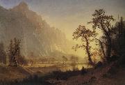 Bierstadt Albert Sunris,Yosemite Valley oil painting on canvas